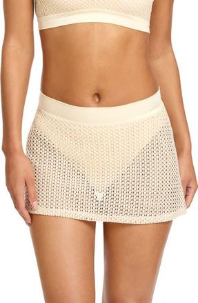 Robin Piccone Cover-Up Miniskirt in Bisque at Nordstrom, Size X-Small