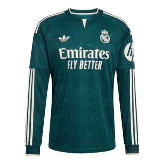 adidas Real Madrid 26/27 Away Jersey Long Sleeve Aurora Ivy KC3970
