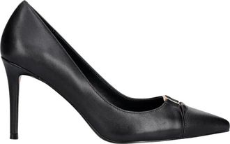 Twinset Puntige Stiletto Pumps - Dames - Pumps - Zwart - 38 EU - Leer - Schoenen