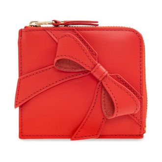 Comme Des Gar&ccedil;ons Leather pouch - unisex - Comme des Gar&ccedil;ons - Wallets & Cardholders - Red - ONE SIZE - Accessories