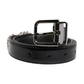Dolce & Gabbana Heren, Accessoires, Zwart, Maat: ONE Size Leer