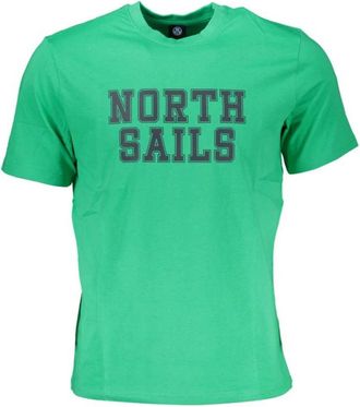 North Sails Cotton T-Shirt - Heren - T-shirts - Groen - M - Katoen - Tops