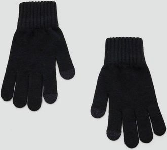 Mango Guanti maglia nero - Uomo - Taglia unica - MANGO MAN