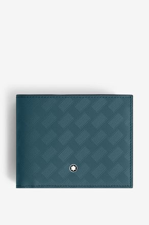 Montblanc Brieftasche aus texturiertem Leder Extreme 3.0 6cc Avio Blue