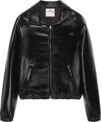 Courrèges Jack met rits en zak - Zwart