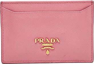 Prada Portacarte con logo - Rosa