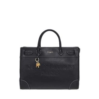 Rue Madam Tote Bag - Dames - Tassen - Zwart - Maat: ONE Size Katoen