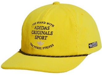 adidas Unfair Way Corduroy Baseball Cap in Eqt Yellow/Black/White at Nordstrom