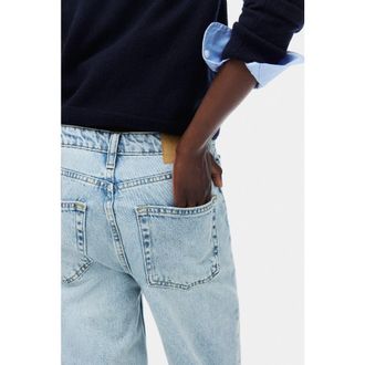H&M Straight high jeans in Light Denim Blue at Nordstrom, Size 12