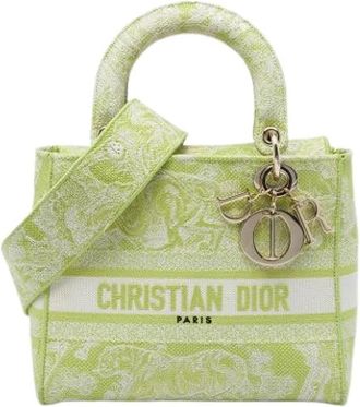 Dior Pre-owned Lady D-Lite - Dames - Vintage Mini Tas - Groen - ONE Size - Vintage