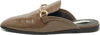 Stella McCartney chain mules - women - Artificial Leather/Artificial Leather/Artificial Leather - 38.5 - Brown
