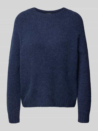 Max Mara Relaxed Fit Strickpullover aus Alpaka-Mix Modell GHIACCI in Marine, Gr&ouml;&szlig;e M