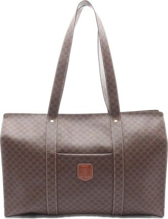 Celine 20th Century Macadam Coated Canvas tote bag - Brown