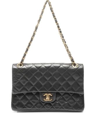 Chanel 1989-1991 Double Flap shoulder bag - Zwart