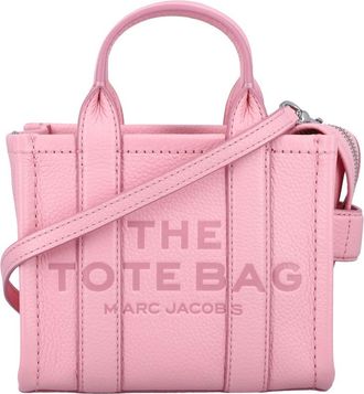 Marc Jacobs Pink The Tote Bag mini leather tote
