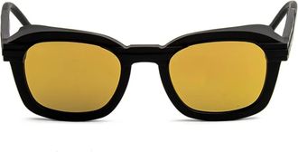 Thom Browne Occhiali da sole squadrati - Nero