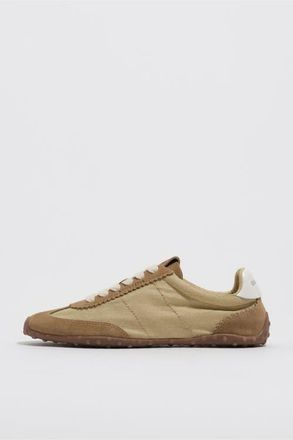 Bimba & Lola Suede And Fabric 13 29 Sneaker in Ochre at Nordstrom, Size 35