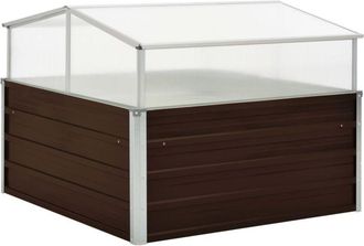 vidaXL Serra Marrone 100x100x85 cm in Acciaio Zincato - Vidaxl