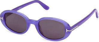 Tom Ford Iggy Zonnebrillen - Dames - Zonnebrillen - Paars - 49 MM - Accessoires