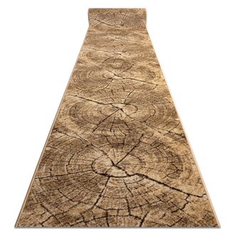 RugsX RugsX Karmel Tronko Runner in Brown | Size: 120 cm x 400 cm