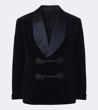 Ralph Lauren Purple Label Double-breasted cotton velvet tuxedo jacket