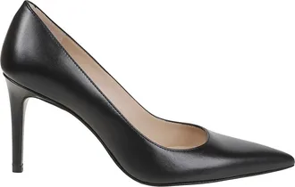 Stuart Weitzman Schoenen, Dames, Zwart, 37 1/2 EU, Leer, Power 85 Pump