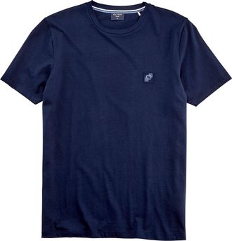 Olymp T-Shirt OLYMP OLYMP Wirk Casual, Herren, Gr. 3XL, blau (marine), Single Jersey, Obermaterial: 100% Baumwolle, unifarben, regular fit h&uuml;ftlang, Rundhal