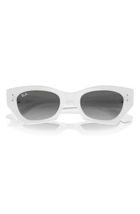 Ray-Ban Zena 52mm Geometric Sunglasses in Grey Flash at Nordstrom Rack