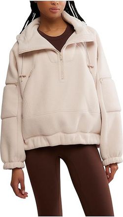 Free People Movement Wild And Free Fleece Pull Womens Jacket Cashmere : MD (Womens 8-10), Polyester