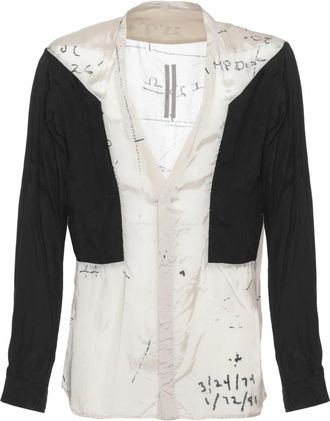 Rick Owens Larry Fogpocket Shirt - Heren - Casual Overhemden - Wit - L - Overhemden