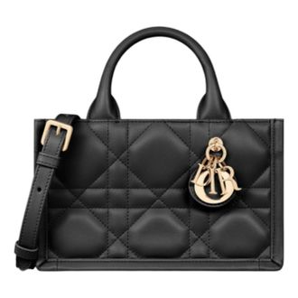 Dior (WMNS) DIOR Mini Book Tote with Strap Macrocannage Calfskin Black S5573OWHP-M900