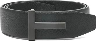 Tom Ford Grain Leather T Icon Riem - Heren - Riemen - Zwart - 110 CM - Leer - Accessoires