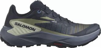 Salomon Womens Genesis Shoes In Carbon/grisaille/aloe Wash