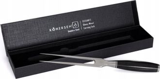 Koh-I-Noor Koh-i-noor - Tenedor Para Carne De Acero Inoxidable De Madera De &Eacute;bano Kohersen Elegance