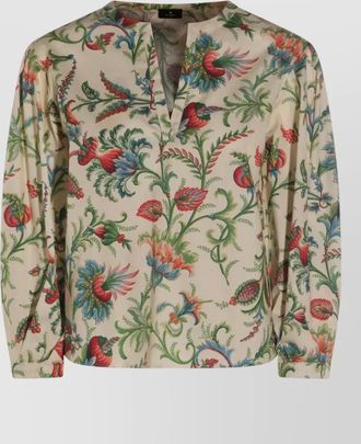 Etro floral cotton blouse