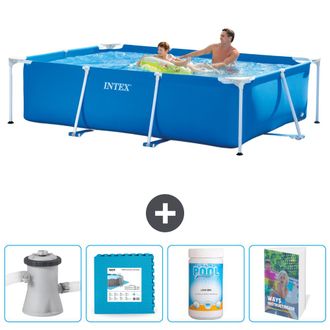 Intex Piscina Con Estructura Rectangular - 260x160x65 Cm - 7-piezas Scb130