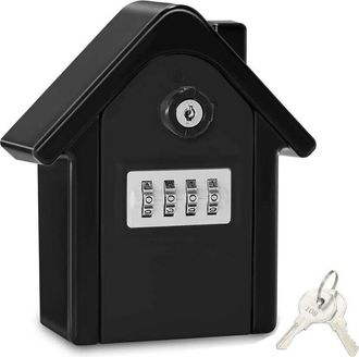 OEM Coffre &Agrave; Cl&eacute; Mural - Verrouillage Num&eacute;rique 4 Chiffres - &Eacute;tanche Antirouille - Aluminium - 14,7 X 9,7 X 5,8 Cm - 1 Pi&egrave;ce