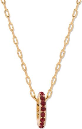 Brook & York Gabby Birthstone Necklace in Gold/jan at Nordstrom