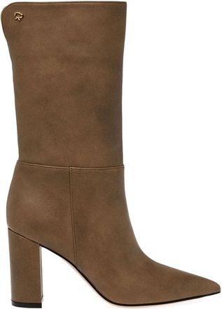 Gianvito Rossi Stijlvolle Enkellaarsjes voor Vrouwen - Dames - Laarzen met Hak - Bruin - 36 EU - Schoenen