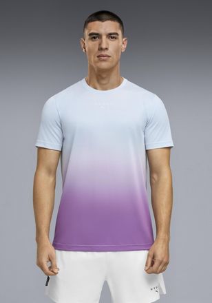 Puma Trainingsshirt PUMA M X HYROX POLY GRAPHIC TEE, Herren, Gr. XXL, lucite, electric orchid, Jersey, Obermaterial: 100% Polyester, regular fit normal, Ru