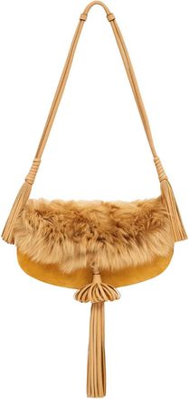 Ulla Johnson Tassel Flap Bag In Lotus