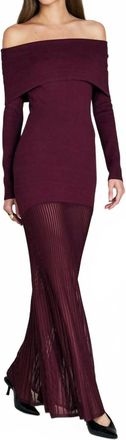 SER.O.YA Isotta Maxi Dress In Pinot