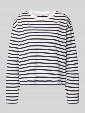 Marc O'Polo Denim Loose Fit Langarmshirt aus reiner Baumwolle in Weiss, Gr&ouml;&szlig;e S