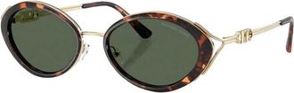Michael Kors Key West Zonnebril - Dames - Zonnebrillen - Bruin - 53 MM - Accessoires