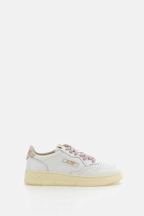 Autry White Medalist Low Leather Sneakers