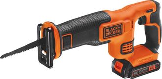 Black+Decker Sierra Sable Inal&aacute;mbrica Black+decker Bdcr18e1-qw 18v Bater&iacute;a 2,5ah Hoja 15 Cm