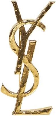 Saint Laurent Broche Cassandre - Accessories - Mujer - Amarillo - ONE SIZE