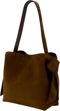 Acne Studios Unisex Calfskin Shoulder Bag Brown