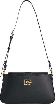 Dolce & Gabbana Black Logo Small Shoulder Bag