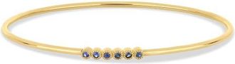 Bony Levy 18K Gold El Mar Gemstone Bangle Bracelet in 18K Yellow Gold/sapphire at Nordstrom, Size 7